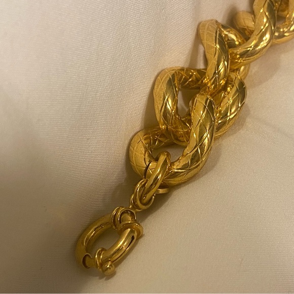 ITALIAN GOLD PLATED BRACELET - Picture 7 of 8